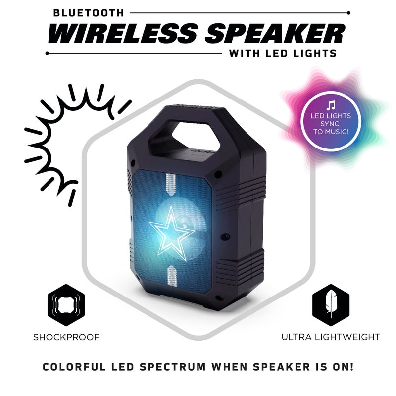 SOAR NFL ShockBox XL LED Wireless Bluetooth Speaker, Las Vegas Raiders - Image 2